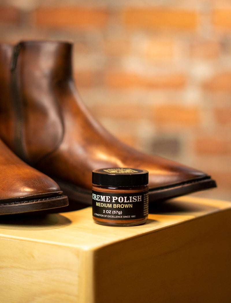 Bickmore Cream Shoe Polish - Medium Brown Leather Shoe Care, Nourishing Formula, Fills Scratches, High-Gloss Shine, Long-Lasting, Made in USA - Image 4